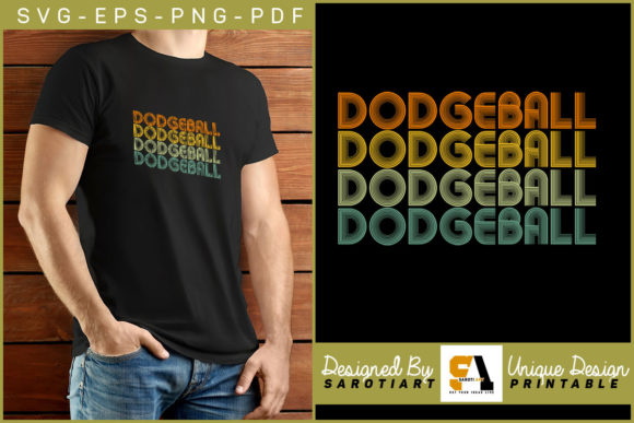 Dodgeball Design Vintage Graphics for Crafts