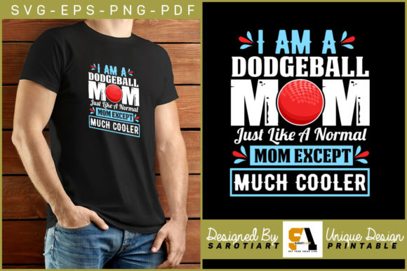 Dodgeball Mom Sublimation Graphics for Crafts