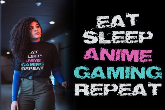 Eat Sleep Gaming Repeat SVG: Graphics for T-Shirt Designs