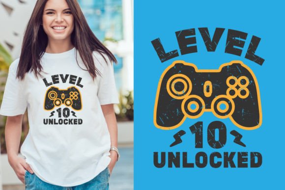 Gamer Retro Graphics for T-Shirt Designs