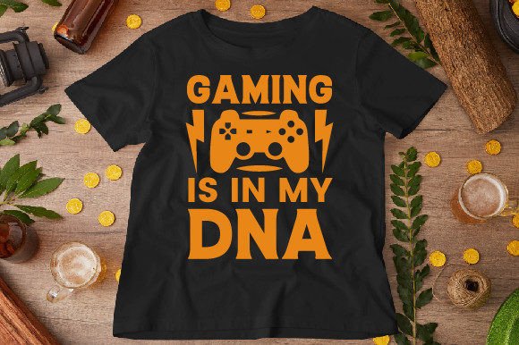 Gaming is in My DNA: Graphics and T-Shirt Designs