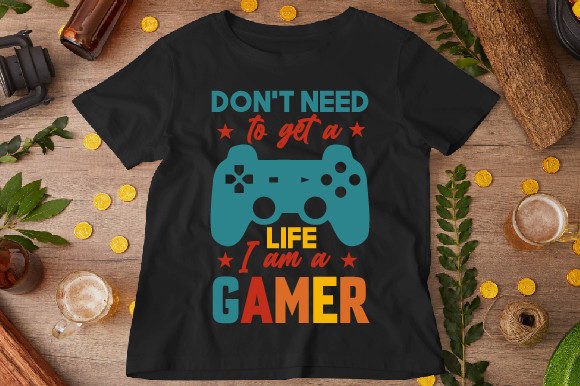 Gaming Quotes Graphics for T-Shirt Designs