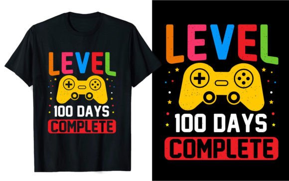 Level 100 Days Gaming Graphics & T-Shirt Designs