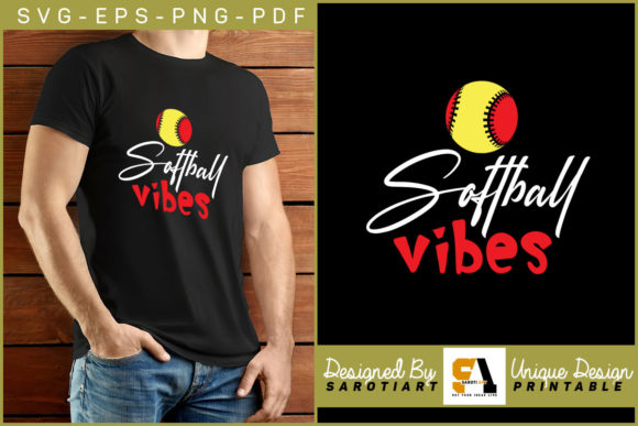 Softball Vibes: Graphics for Crafts & Branding