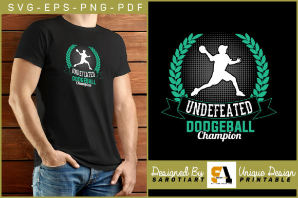 Undefeated Dodgeball Champion T-shirt Graphics & Crafts