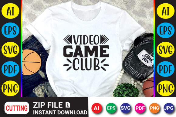 Video Game Club Graphics for Crafts