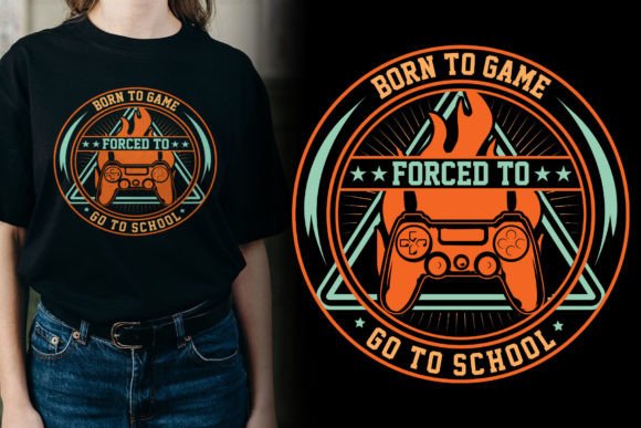 Vintage Funny Gaming T Shirt Graphics for T-Shirt Designs
